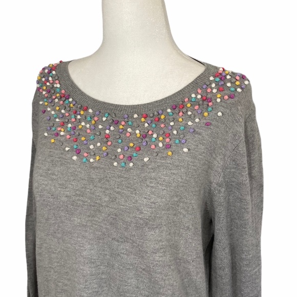 Talbot Sweater Top Gray Size Small Petite - Picture 2 of 6